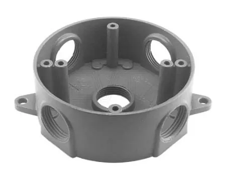 Rund väderbeständig låda